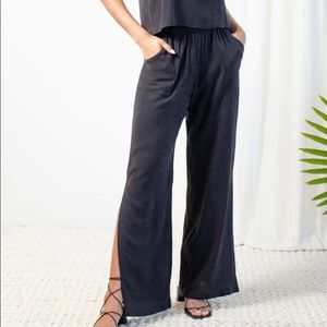 Natalie Busby Chill Pant Cotton Gauze Black L